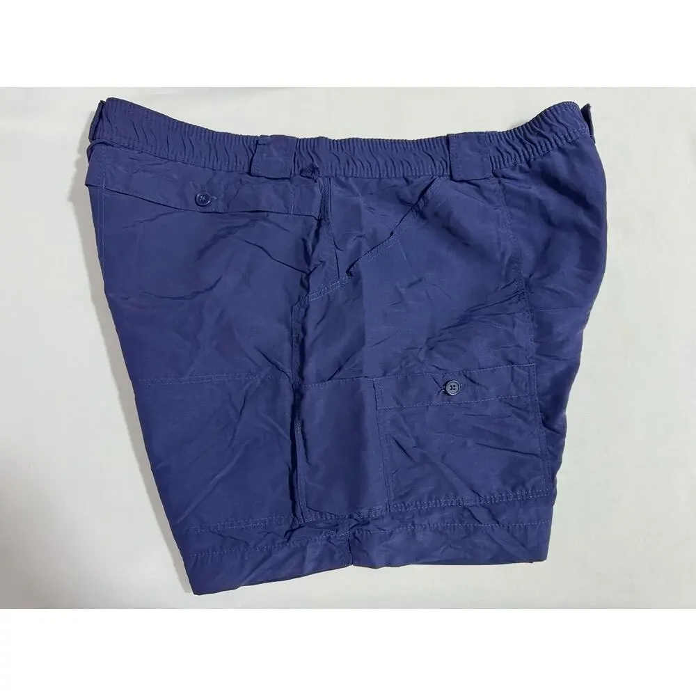 Vintage Aftco Blue Fishing Cargo Shorts - Men's Size 42